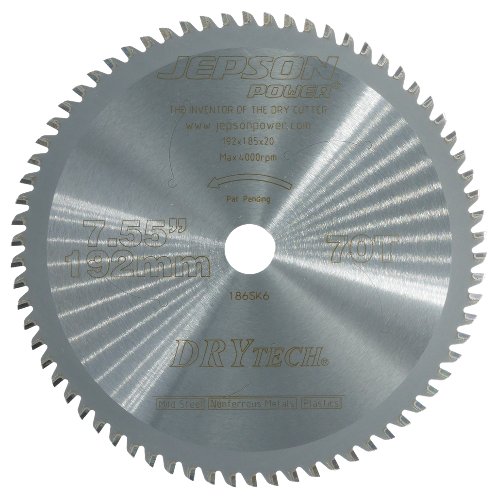 Drytech® HM-Sägeblatt ø 192 mm / 70Z für Stahlplatten