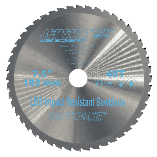 [72220348M] 8'' Drytech® carbide tipped saw blade LBS impact resistant ø 203 mm / 48T for steel (thin walled) - 5/8"|16mm bore