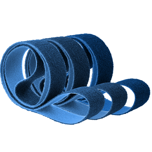 [495WS105] Surface conditioning belts X-Flex - blue - 40 x 760 mm - very fine (20 pcs)