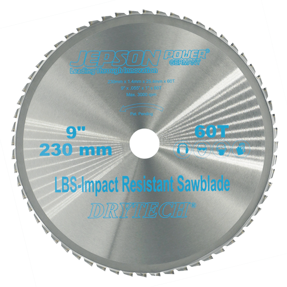 [72223060] Drytech® HM-Sägeblatt LBS schockresistent ø 230 mm / 60Z für Stahl (dünnwandig)