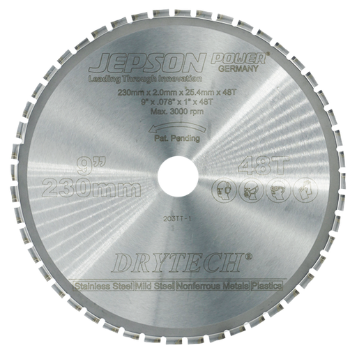 [72123060] 9'' Drytech® carbide tipped saw blade ø 230 mm / 60T for aluminum