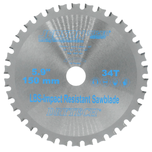 [72215034] Drytech® HM-zaagblad LBS - schokbestendig Ø 150 mm / 34T voor staal - dun