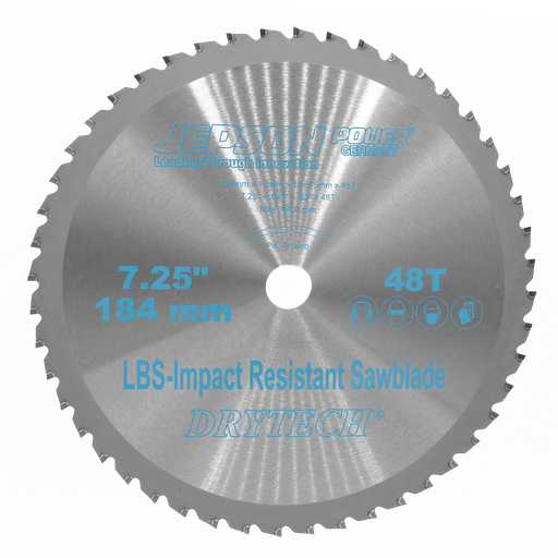 [72218448] 7 1/4'' Drytech® carbide tipped saw blade LBS impact resistant ø 184 mm / 48T for steel (thin walled)